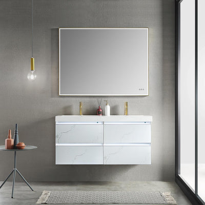 Jena 48 Inch Vanity（LED Illuminated）  - Shop at Home Craft Studio - 1