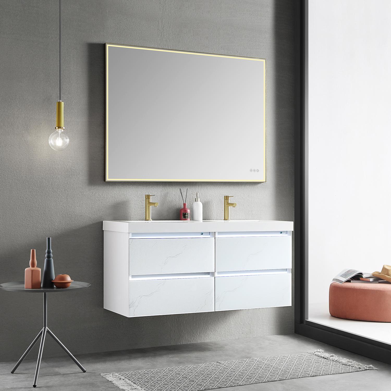 Jena 48 Inch Vanity（LED Illuminated）  - Shop at Home Craft Studio - 4
