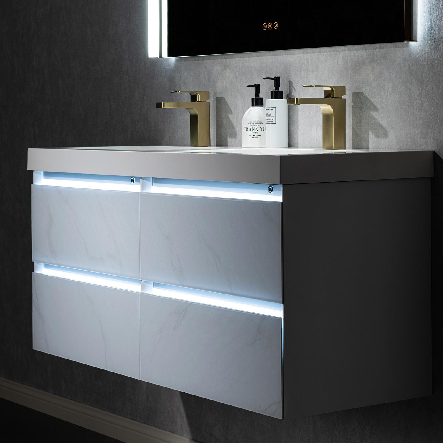 Jena 48 Inch Vanity（LED Illuminated）  - Shop at Home Craft Studio - 6
