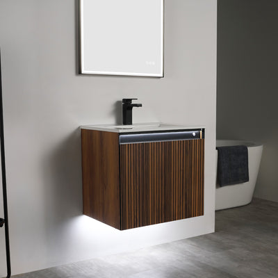 Lille – 24 Inch Vanity – Brown Walnut Strip  - Shop at Home Craft Studio - 8