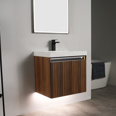 Lille – 24 Inch Vanity – Brown Walnut Strip  - Shop at Home Craft Studio - 10