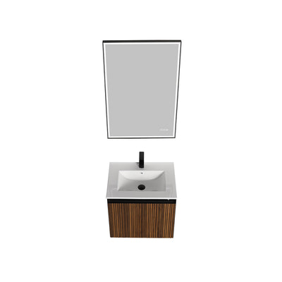 Lille – 24 Inch Vanity – Brown Walnut Strip  - Shop at Home Craft Studio - 14