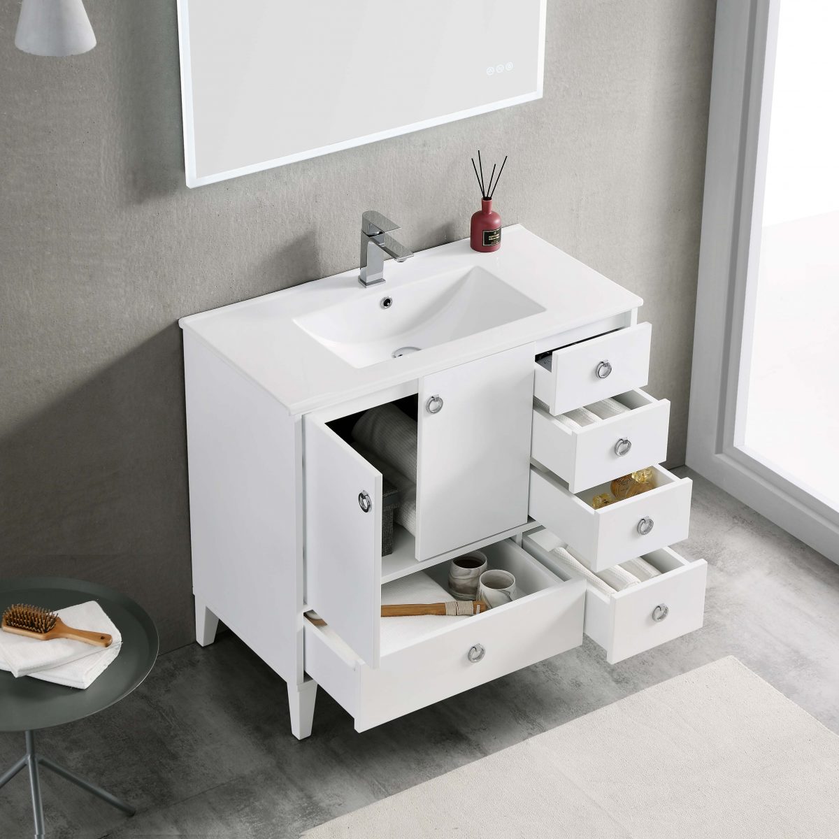Lyon 36 Inch Vanity  - Shop at Home Craft Studio - 4