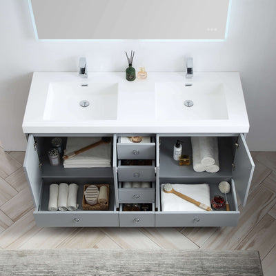 Lyon 60 Inch Vanity  - Shop at Home Craft Studio - 3
