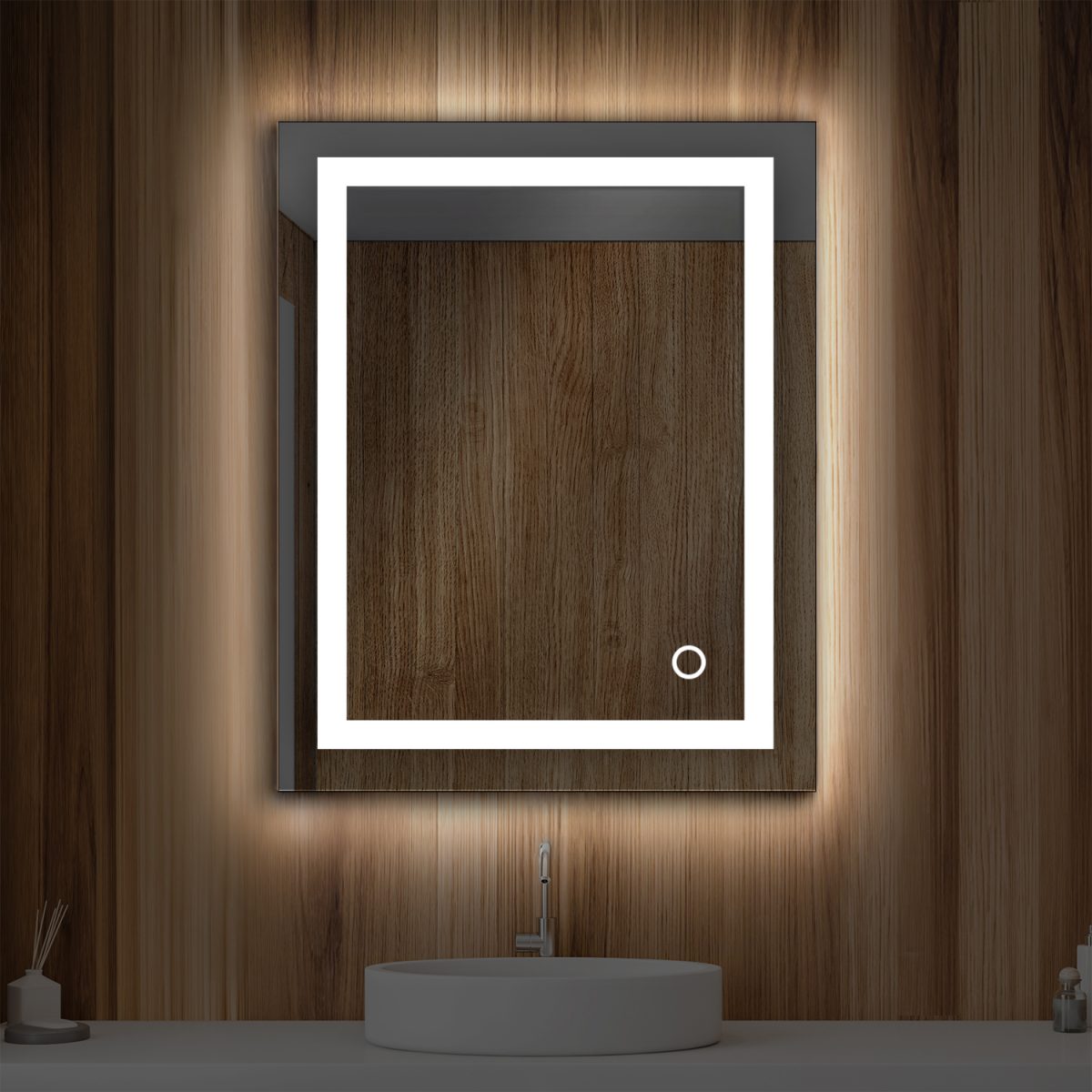 Lyra 24 x 30 Inch LED Mirror  - Shop at Home Craft Studio - 1