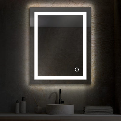 Lyra 24 x 30 Inch LED Mirror  - Shop at Home Craft Studio - 5