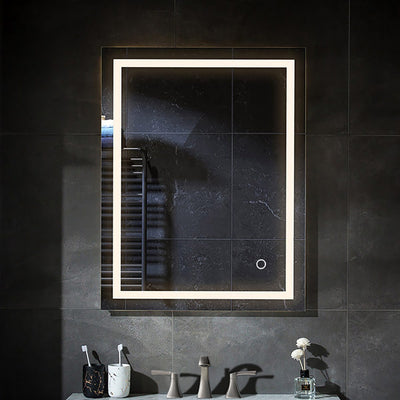 Lyra 24 x 30 Inch LED Mirror  - Shop at Home Craft Studio - 17
