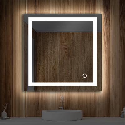 Lyra 30 x 30 Inch LED Mirror  - Shop at Home Craft Studio - 1