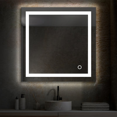 Lyra 30 x 30 Inch LED Mirror  - Shop at Home Craft Studio - 5