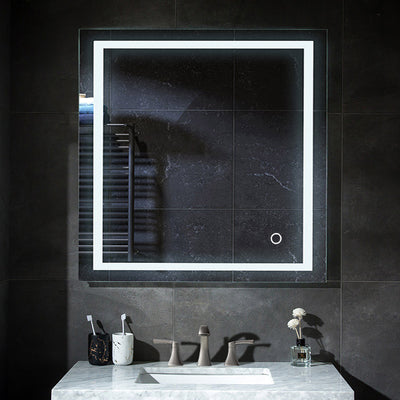 Lyra 30 x 30 Inch LED Mirror  - Shop at Home Craft Studio - 13