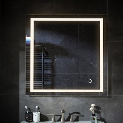 Lyra 30 x 30 Inch LED Mirror  - Shop at Home Craft Studio - 14