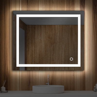 Lyra 36 x 30 Inch LED Mirror  - Shop at Home Craft Studio - 1