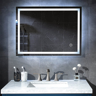 Lyra 36 x 30 Inch LED Mirror  - Shop at Home Craft Studio - 13