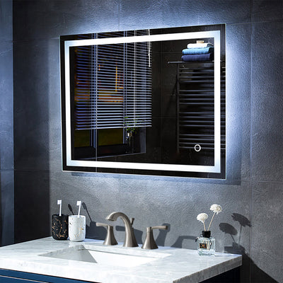 Lyra 36 x 30 Inch LED Mirror  - Shop at Home Craft Studio - 14