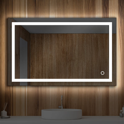 Lyra 48 x 30 Inch LED Mirror  - Shop at Home Craft Studio - 1