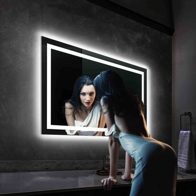 Lyra 48 x 30 Inch LED Mirror  - Shop at Home Craft Studio - 10