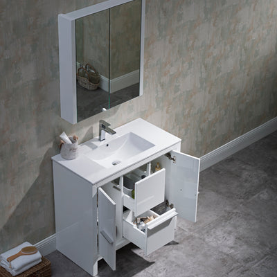 Milan 36 Inch Vanity  - Shop at Home Craft Studio - 4