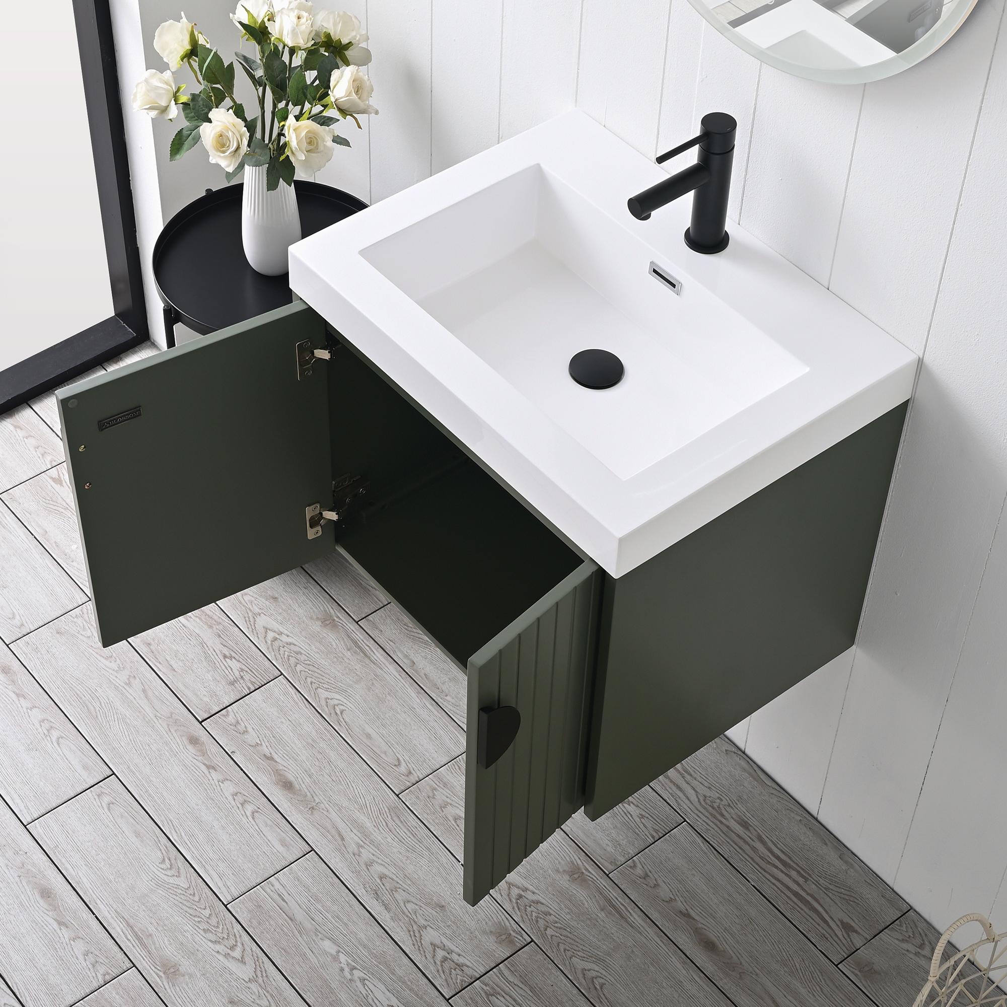 Moss 24″ Vanity with Acrylic Sink  - Shop at Home Craft Studio - 3