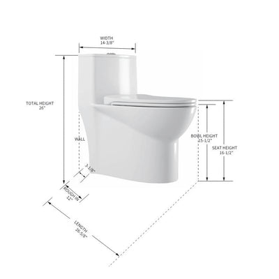 One Piece Toilet T9 02  - Shop at Home Craft Studio - 2