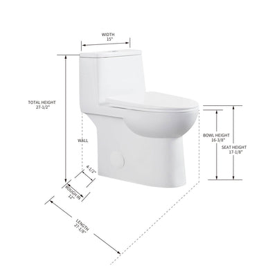 One Piece Toilet T9 03  - Shop at Home Craft Studio - 2