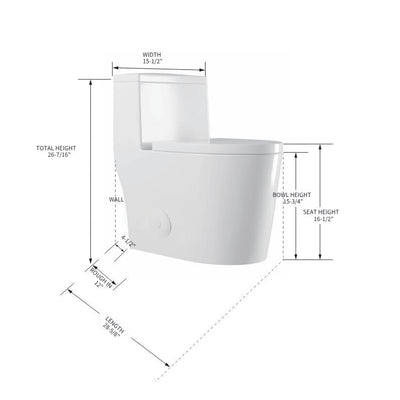 One Piece Toilet T9 05  - Shop at Home Craft Studio - 2