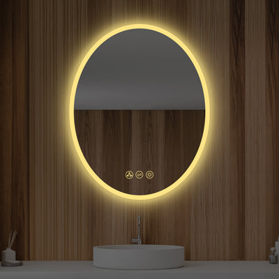 Oval 20 Inch Oval LED Mirror  - Shop at Home Craft Studio - 2