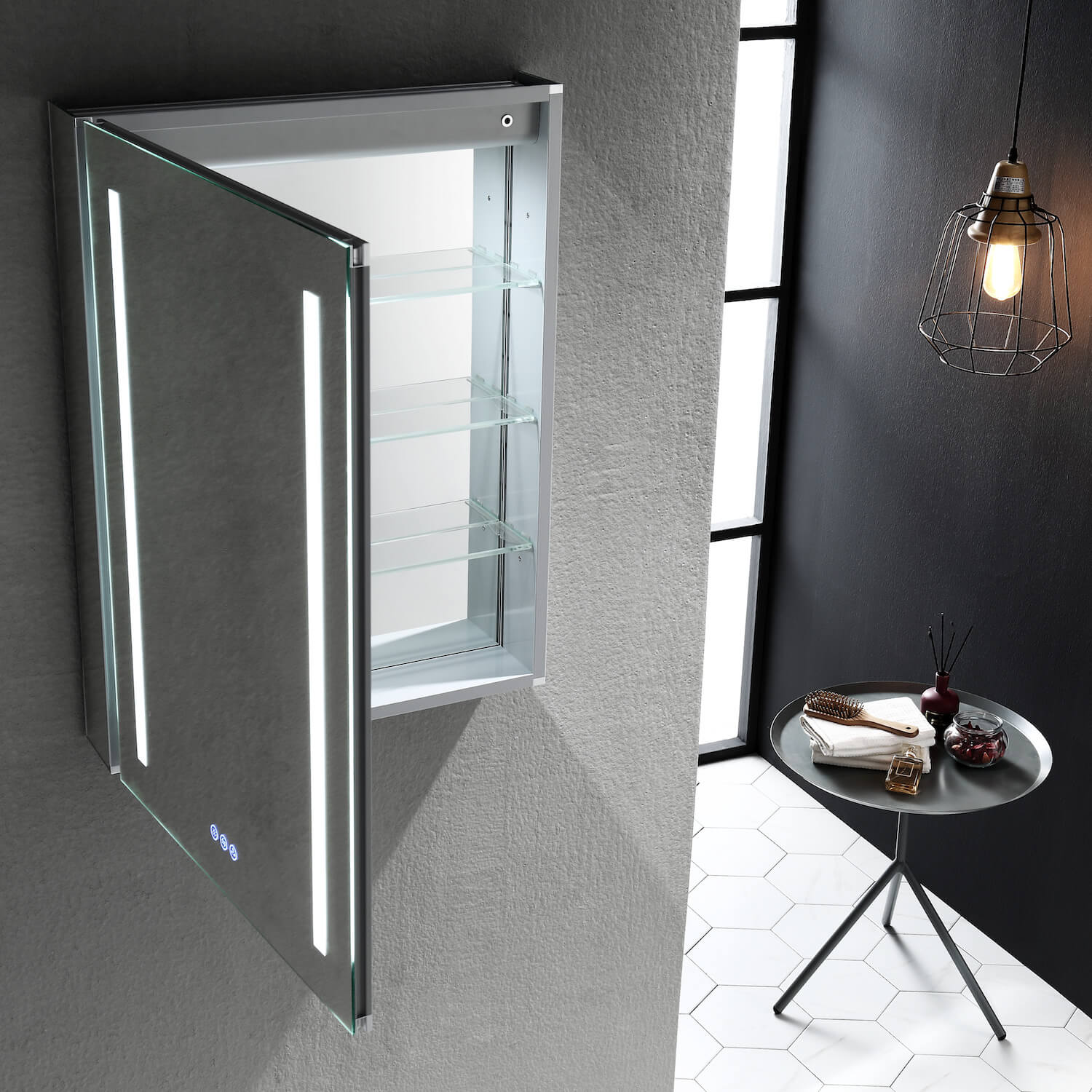 Pillar – 20 Inches LED Medicine Cabinet  - Shop at Home Craft Studio - 9