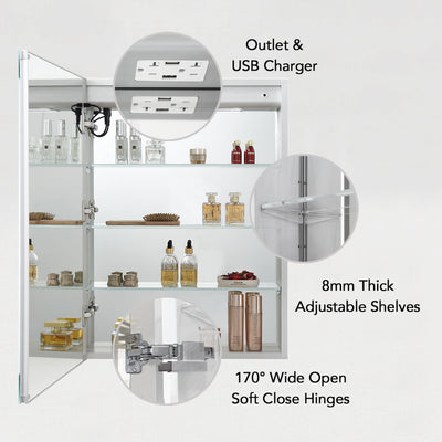 Pillar – 24 Inches LED Medicine Cabinet  - Shop at Home Craft Studio - 4