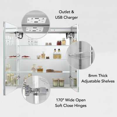 Pillar – 30 Inches LED Medicine Cabinet  - Shop at Home Craft Studio - 2