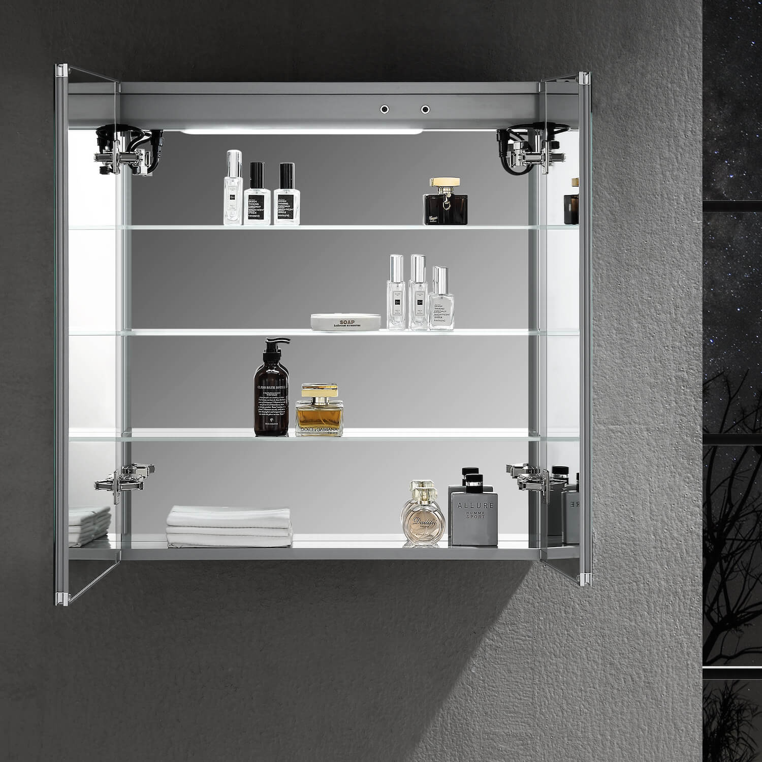 Pillar – 30 Inches LED Medicine Cabinet  - Shop at Home Craft Studio - 6
