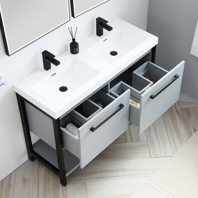 Riga 48 Inch Vanity – Double Sinks  - Shop at Home Craft Studio - 4