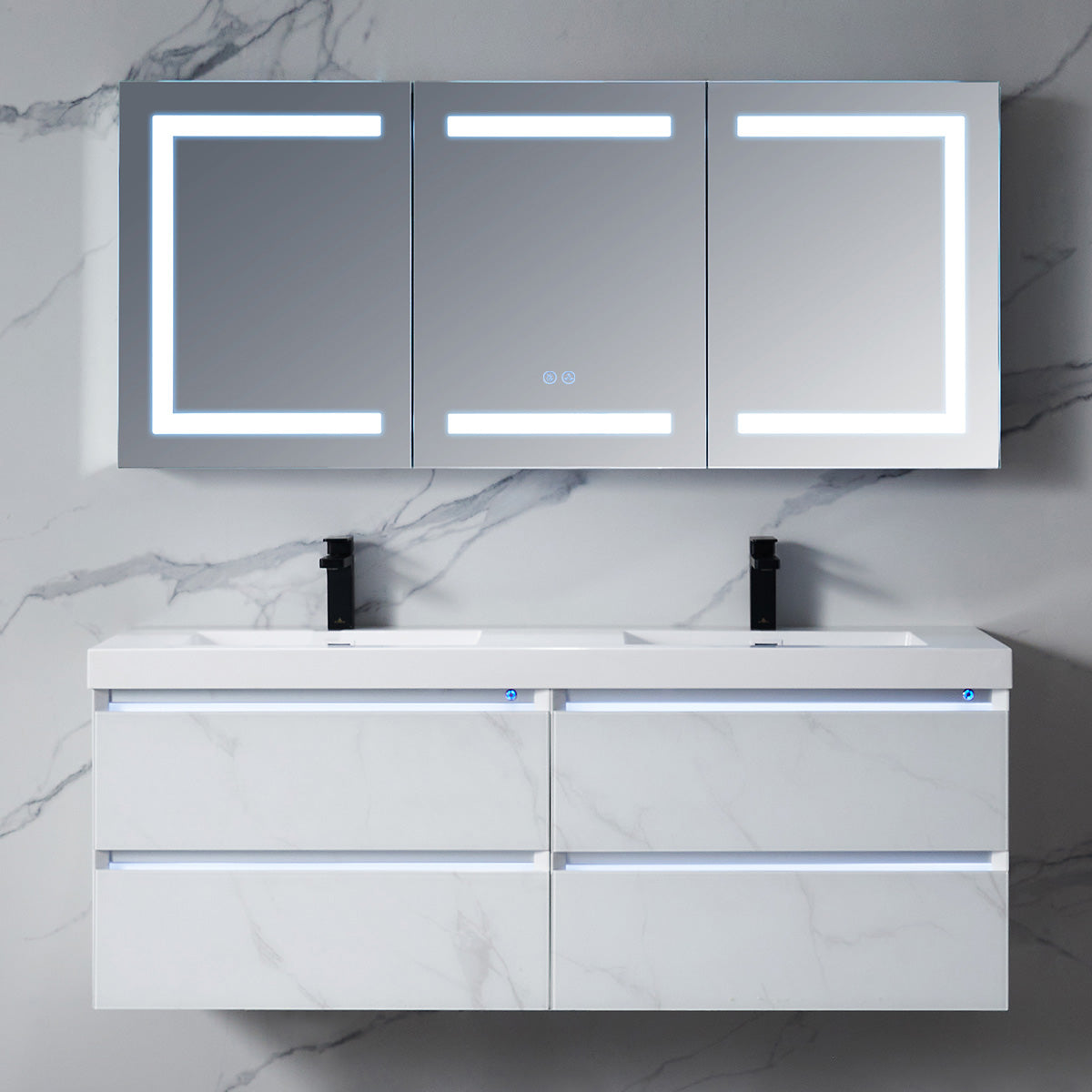 Rigel – 60 Inch LED Medicine Cabinet  - Shop at Home Craft Studio - 1