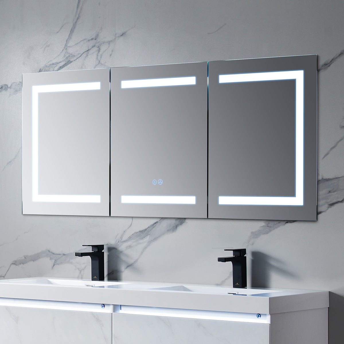 Rigel – 60 Inch LED Medicine Cabinet  - Shop at Home Craft Studio - 4