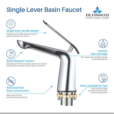 Single Handle Lavatory Faucet – F01 106  - Shop at Home Craft Studio - 4