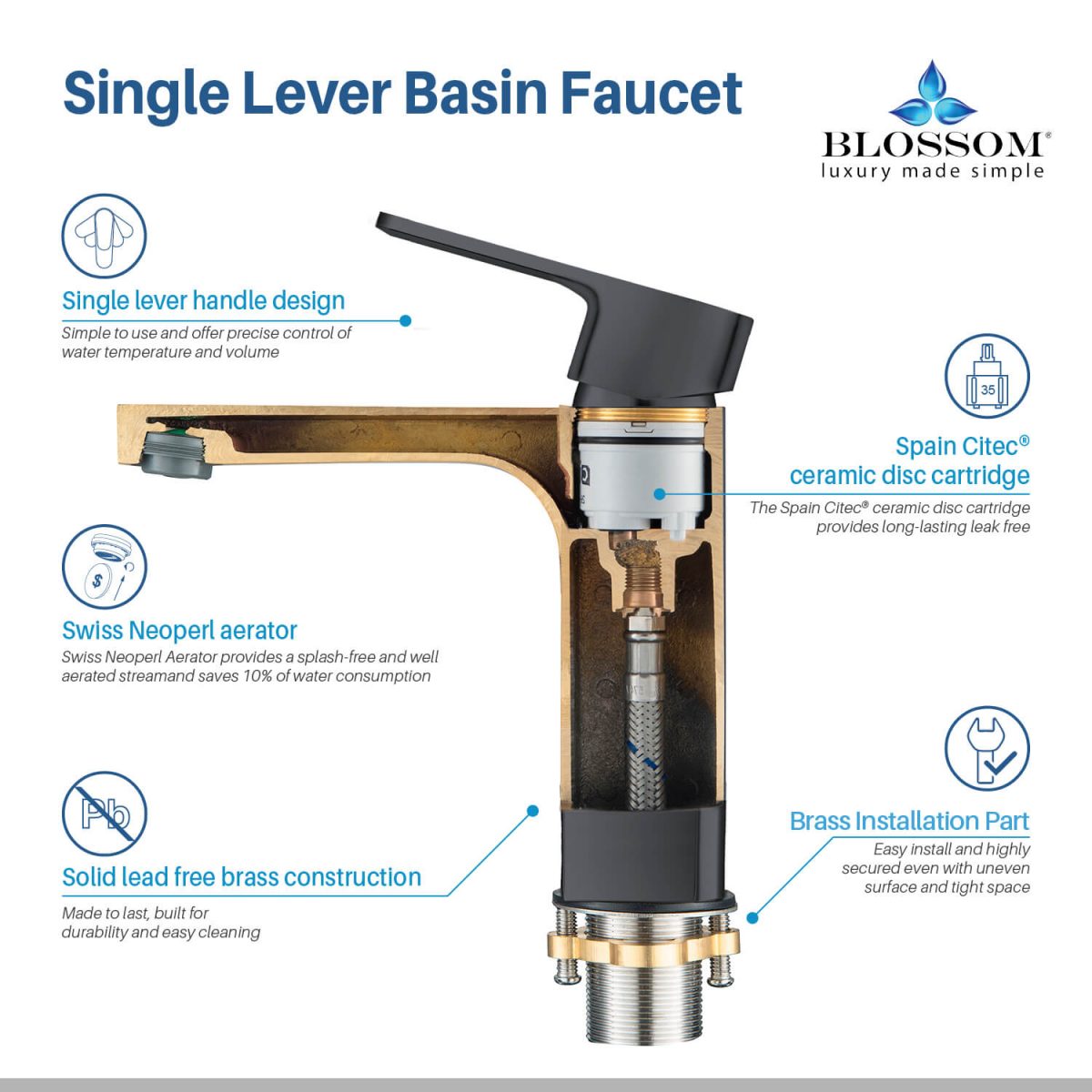 Single Handle Lavatory Faucet – F01 118  - Shop at Home Craft Studio - 17