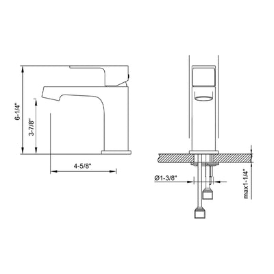 Single Handle Lavatory Faucet – F01 302  - Shop at Home Craft Studio - 2