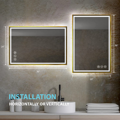 Stellar 24 Inch LED Mirror  - Shop at Home Craft Studio - 3