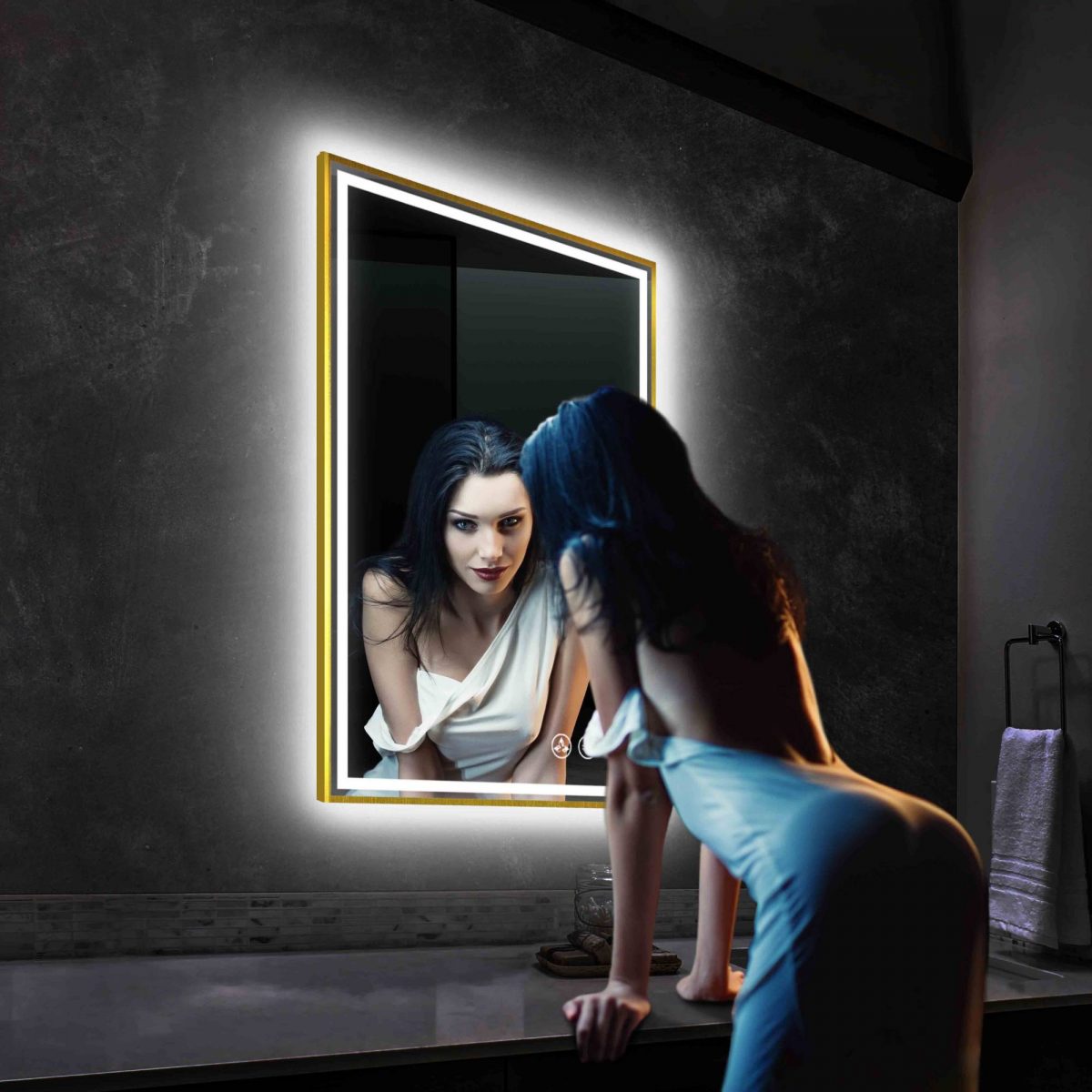 Stellar 24 Inch LED Mirror  - Shop at Home Craft Studio - 7