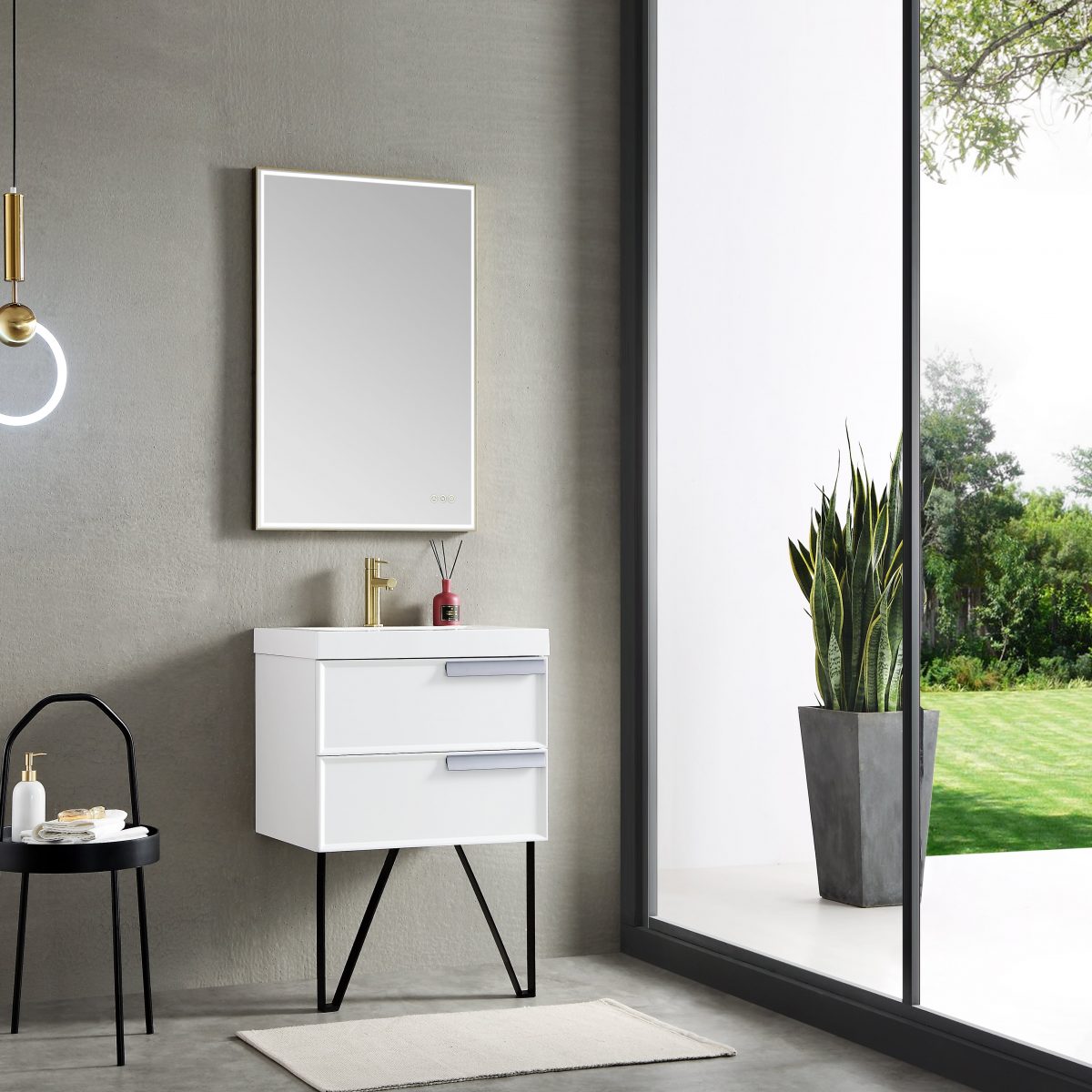 Stellar 24 Inch LED Mirror  - Shop at Home Craft Studio - 6