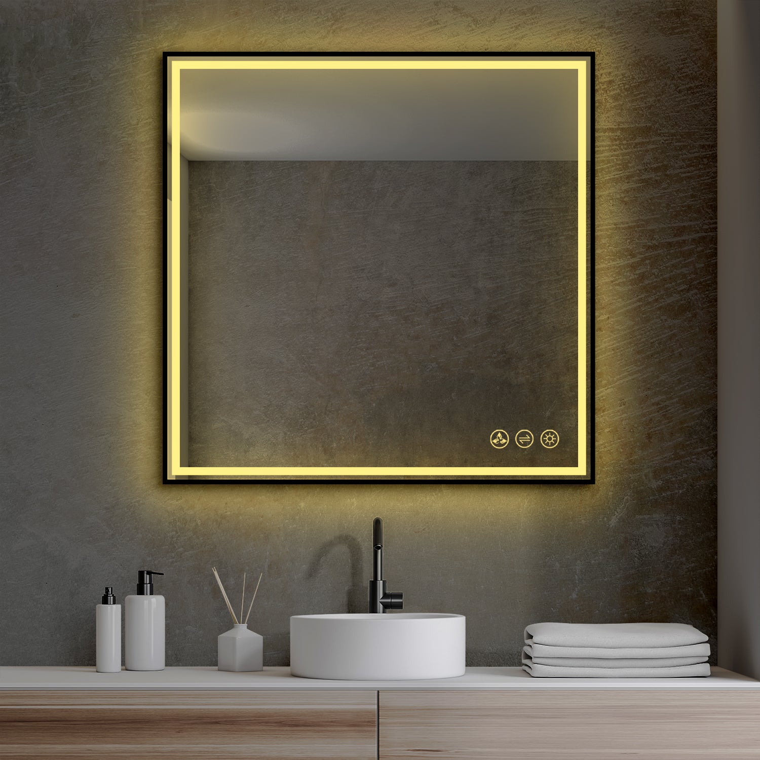Stellar 36 Inch LED Mirror  - Shop at Home Craft Studio - 9