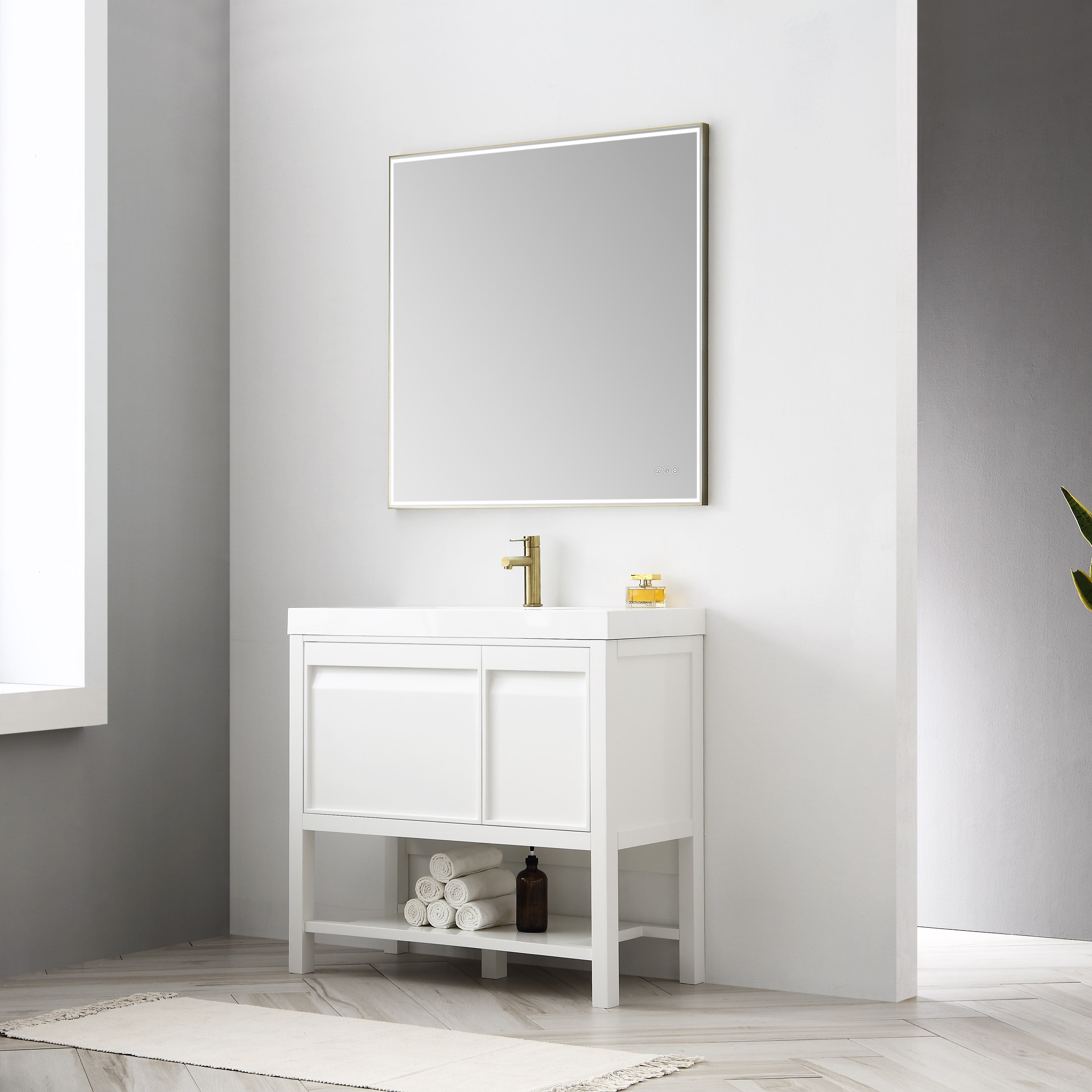 Stellar 36 Inch LED Mirror  - Shop at Home Craft Studio - 2
