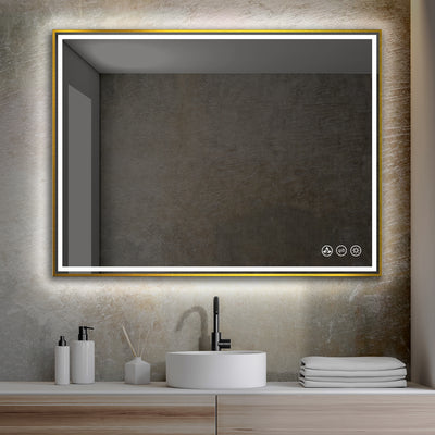 Stellar 48 x 30 Inch LED Mirror  - Shop at Home Craft Studio - 6