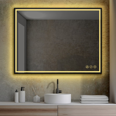 Stellar 48 x 30 Inch LED Mirror  - Shop at Home Craft Studio - 2