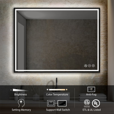 Stellar 48 x 30 Inch LED Mirror  - Shop at Home Craft Studio - 3