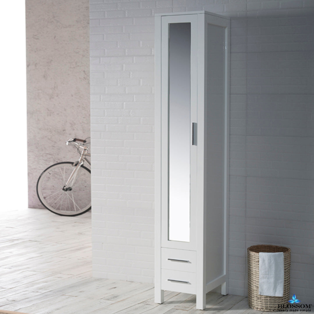 Sydney 15 Inch Mirror Linen Cabinet  - Shop at Home Craft Studio - 1