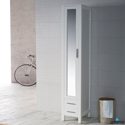 Sydney 15 Inch Mirror Linen Cabinet  - Shop at Home Craft Studio - 1