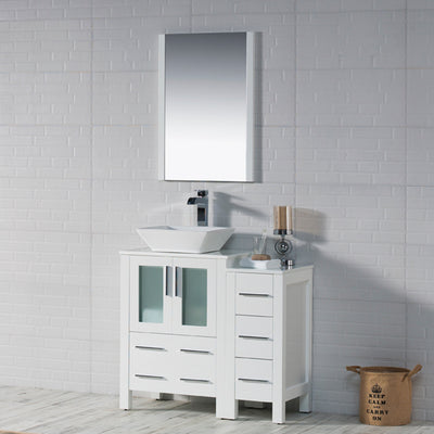 Sydney 36 Inch Vanity with Side Cabinet  - Shop at Home Craft Studio - 3