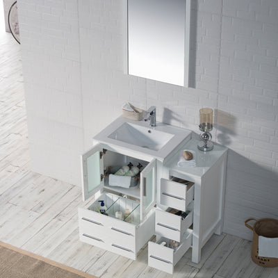 Sydney 36 Inch Vanity with Side Cabinet  - Shop at Home Craft Studio - 4