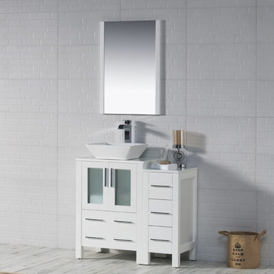 Sydney 36 Inch Vanity with Side Cabinet  - Shop at Home Craft Studio - 9
