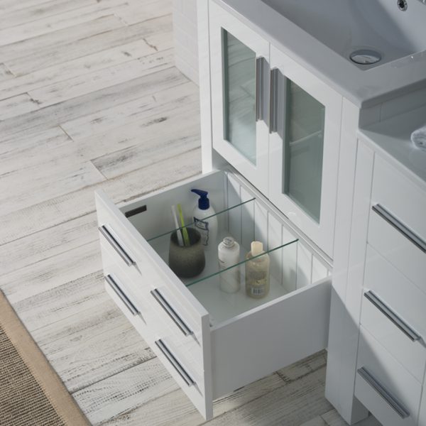 Sydney 36 Inch Vanity with Side Cabinet  - Shop at Home Craft Studio - 12